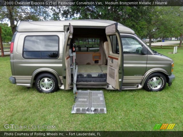 2000 Chevrolet Express G1500 Passenger Conversion Van in Medium Bronzemist Metallic