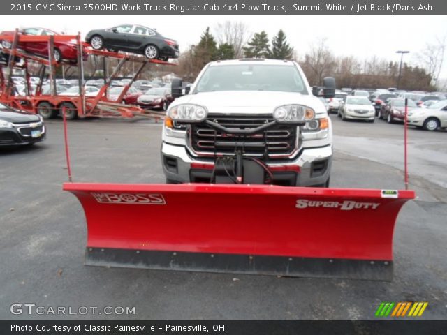 2015 GMC Sierra 3500HD Work Truck Regular Cab 4x4 Plow Truck in Summit White