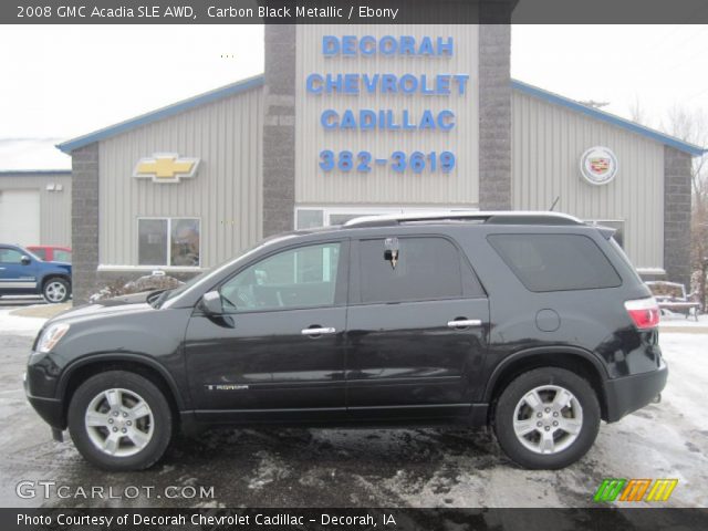 2008 GMC Acadia SLE AWD in Carbon Black Metallic
