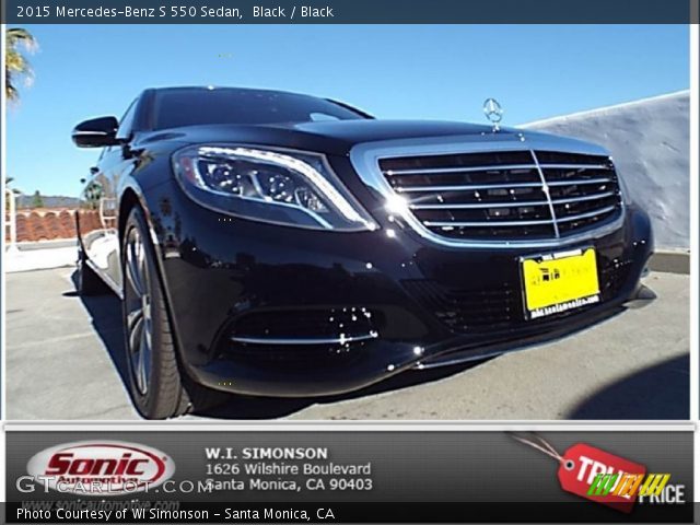 2015 Mercedes-Benz S 550 Sedan in Black