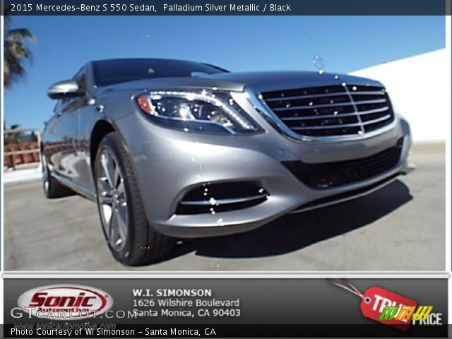 2015 Mercedes-Benz S 550 Sedan in Palladium Silver Metallic