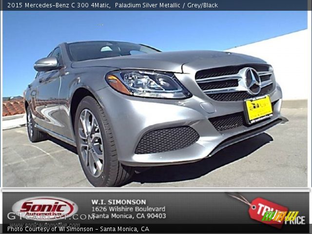 2015 Mercedes-Benz C 300 4Matic in Paladium Silver Metallic