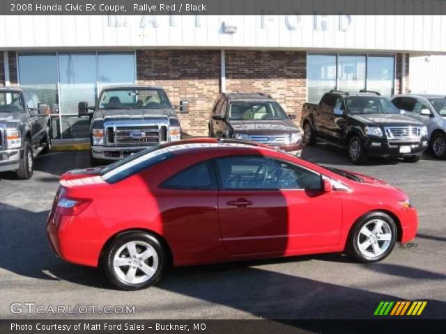 2008 Honda Civic EX Coupe in Rallye Red