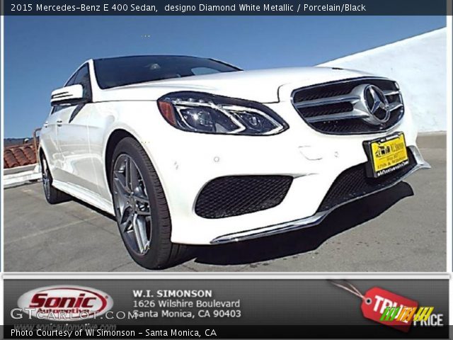 2015 Mercedes-Benz E 400 Sedan in designo Diamond White Metallic