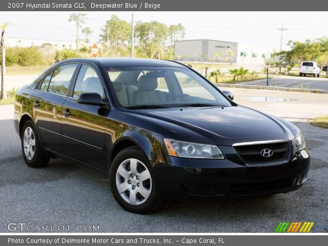 2007 Hyundai Sonata GLS in Deepwater Blue