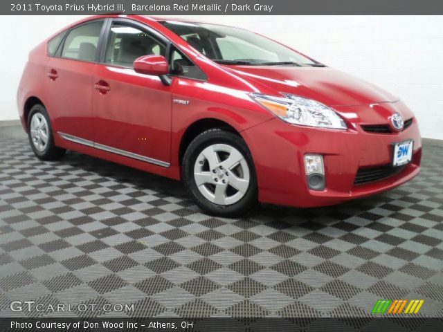 2011 Toyota Prius Hybrid III in Barcelona Red Metallic