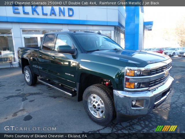 2015 Chevrolet Silverado 2500HD LT Double Cab 4x4 in Rainforest Green Metallic