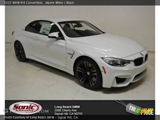 2015 BMW M4 Convertible in Alpine White