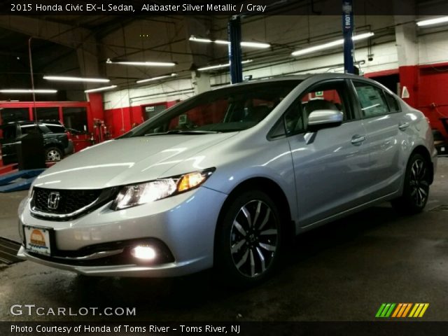 2015 Honda Civic EX-L Sedan in Alabaster Silver Metallic