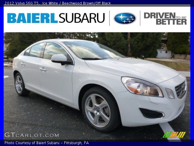 2012 Volvo S60 T5 in Ice White