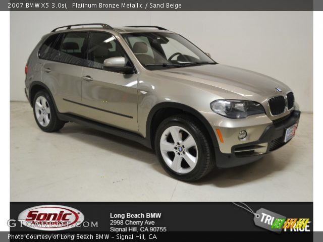 2007 BMW X5 3.0si in Platinum Bronze Metallic