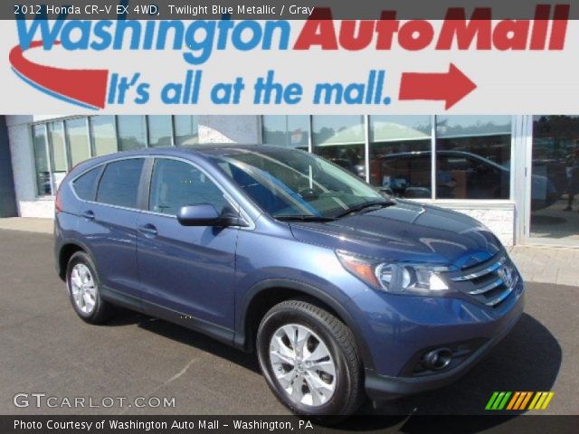 2012 Honda CR-V EX 4WD in Twilight Blue Metallic