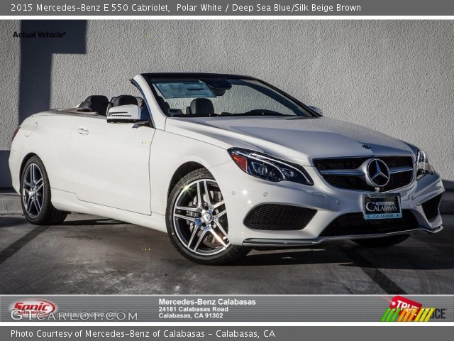 2015 Mercedes-Benz E 550 Cabriolet in Polar White