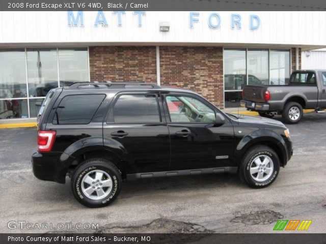 Black 2008 Ford Escape Xlt V6 4wd Camel Interior