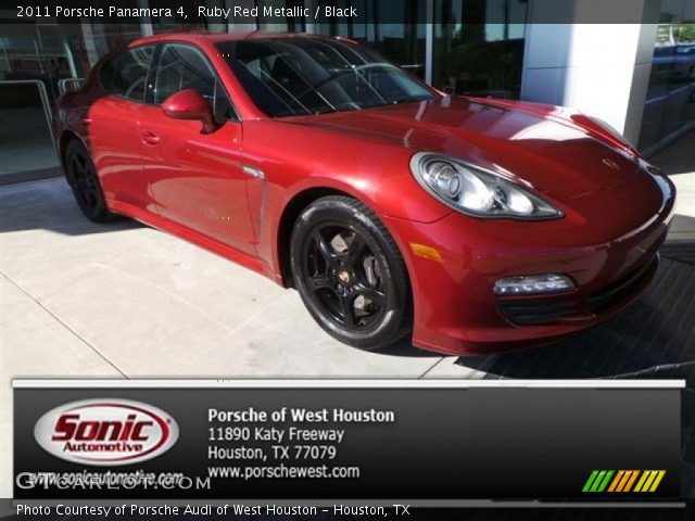 2011 Porsche Panamera 4 in Ruby Red Metallic