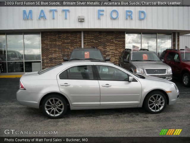 2009 Ford Fusion SE Blue Suede in Brilliant Silver Metallic
