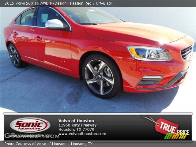 2015 Volvo S60 T6 AWD R-Design in Passion Red