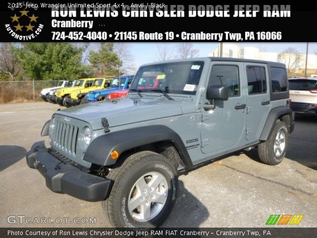 2015 Jeep Wrangler Unlimited Sport 4x4 in Anvil