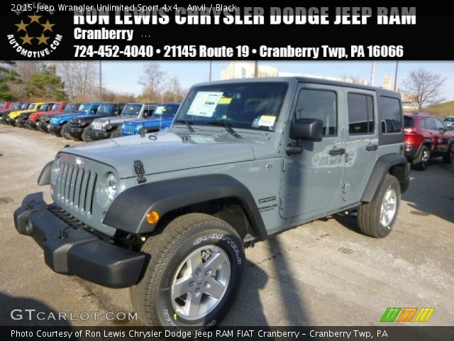 2015 Jeep Wrangler Unlimited Sport 4x4 in Anvil