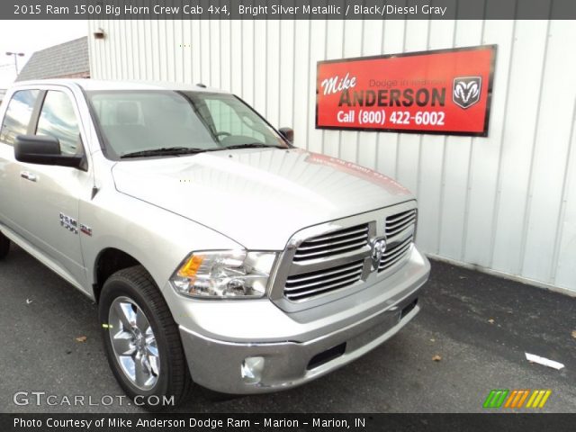 2015 Ram 1500 Big Horn Crew Cab 4x4 in Bright Silver Metallic