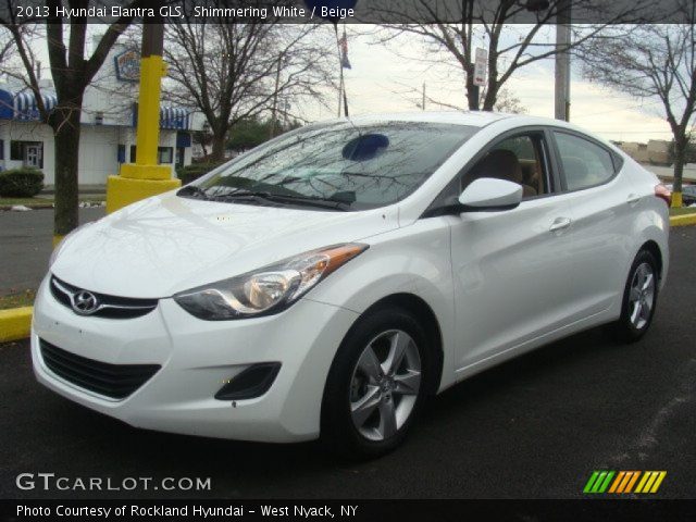 2013 Hyundai Elantra GLS in Shimmering White