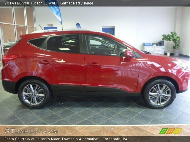 2014 Hyundai Tucson SE AWD in Garnet Red