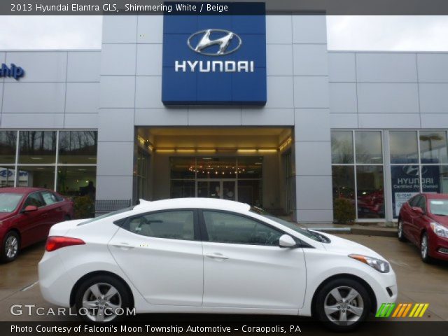 2013 Hyundai Elantra GLS in Shimmering White