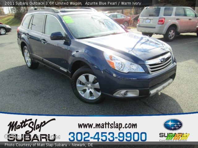 2011 Subaru Outback 3.6R Limited Wagon in Azurite Blue Pearl