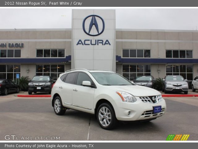 2012 Nissan Rogue SV in Pearl White
