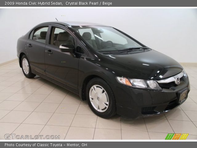 2009 Honda Civic Hybrid Sedan in Crystal Black Pearl