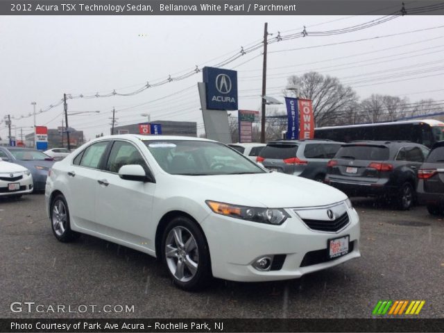 2012 Acura TSX Technology Sedan in Bellanova White Pearl