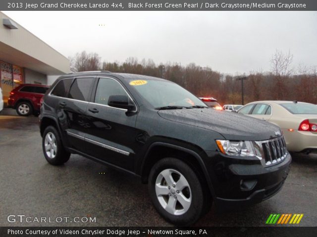 2013 Jeep Grand Cherokee Laredo 4x4 in Black Forest Green Pearl