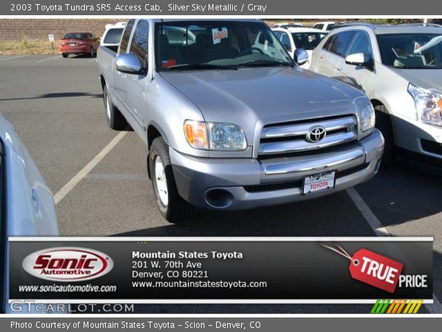 2003 Toyota Tundra SR5 Access Cab in Silver Sky Metallic