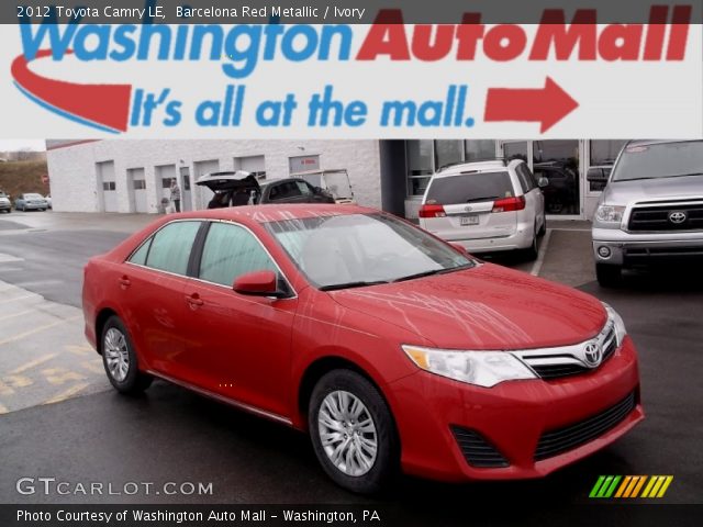 2012 Toyota Camry LE in Barcelona Red Metallic