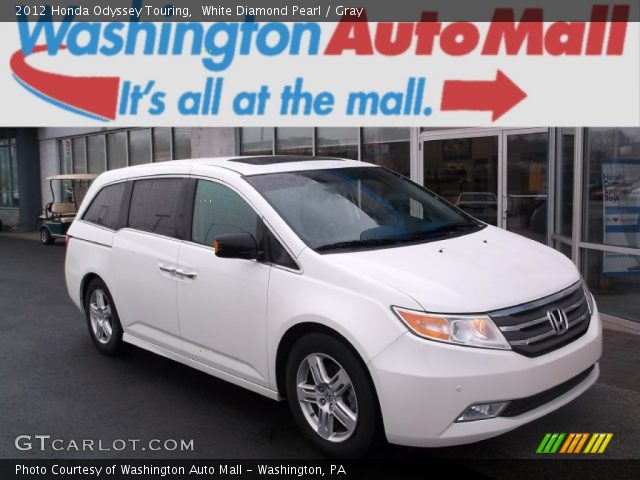 2012 Honda Odyssey Touring in White Diamond Pearl