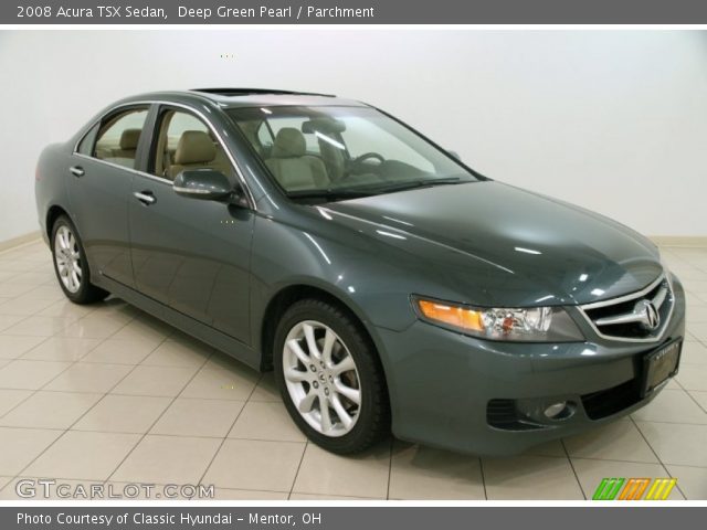 2008 Acura TSX Sedan in Deep Green Pearl