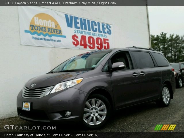 2013 Toyota Sienna Limited AWD in Predawn Gray Mica