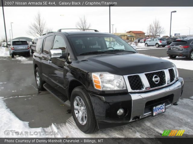 2007 Nissan Armada SE 4x4 in Galaxy Black