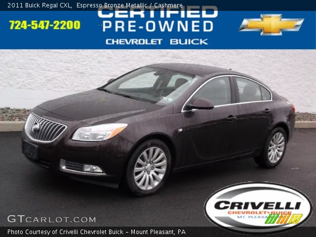 2011 Buick Regal CXL in Espresso Bronze Metallic