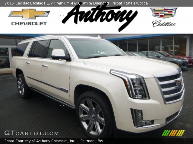 2015 Cadillac Escalade ESV Premium 4WD in White Diamond Tricoat