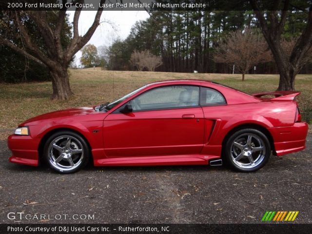2000 Ford Mustang GT Coupe in Laser Red Metallic