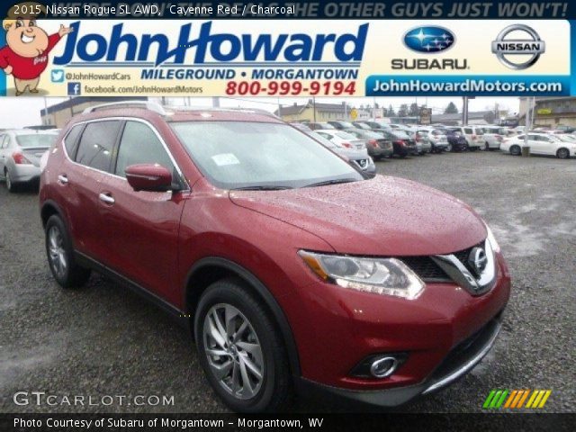 2015 Nissan Rogue SL AWD in Cayenne Red