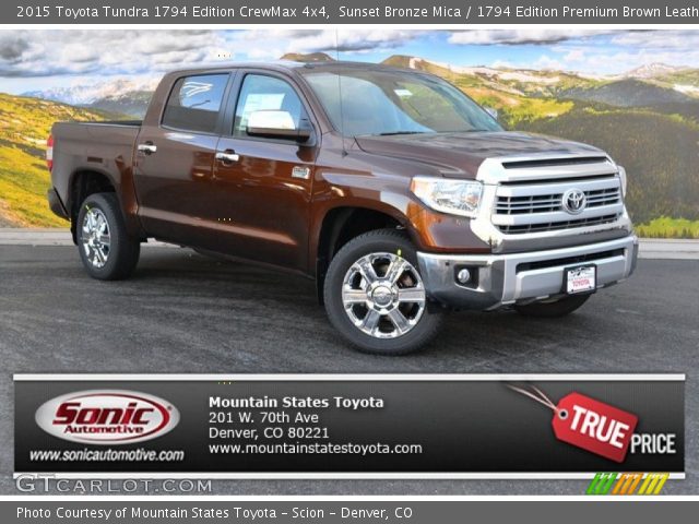 2015 Toyota Tundra 1794 Edition CrewMax 4x4 in Sunset Bronze Mica