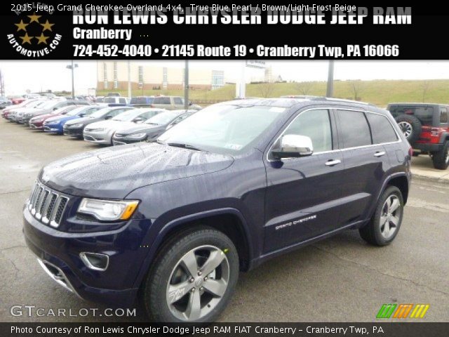 2015 Jeep Grand Cherokee Overland 4x4 in True Blue Pearl