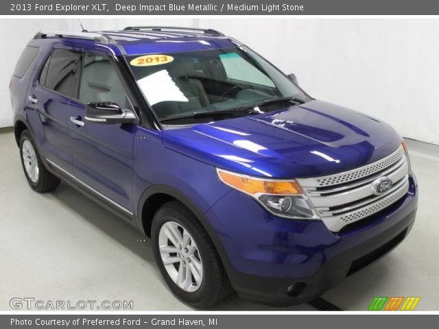 2013 Ford Explorer XLT in Deep Impact Blue Metallic