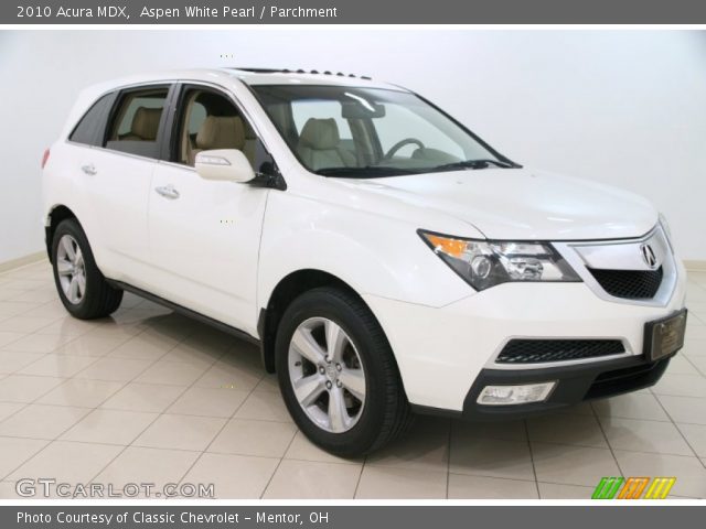 2010 Acura MDX  in Aspen White Pearl