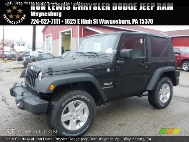 2015 Jeep Wrangler Sport 4x4 in Black