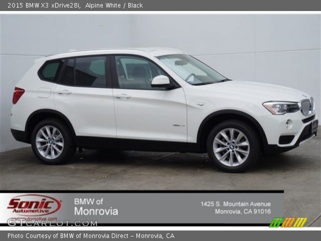 2015 BMW X3 xDrive28i in Alpine White