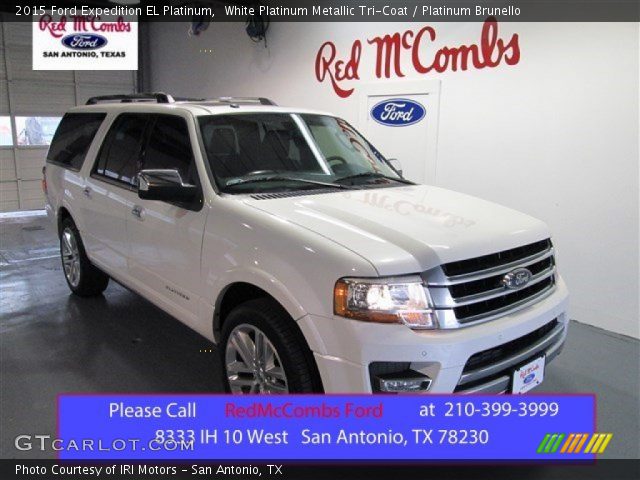 2015 Ford Expedition EL Platinum in White Platinum Metallic Tri-Coat