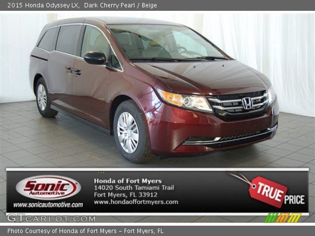2015 Honda Odyssey LX in Dark Cherry Pearl